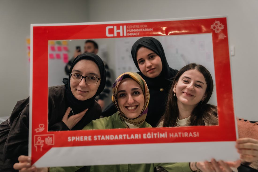 Participants with the CHI photo frame